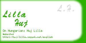 lilla huj business card